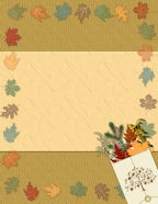 12x12 Autumn or Fall Thanksgiving Free Digital Scrapbooking Paper Downloads