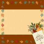 12x12 Autumn or Fall Digital Scrapbooking Page FREE Downloads