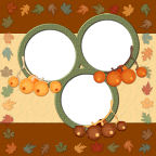 12x12 Autumn or Fall Digital Scrapbooking Page FREE Downloads