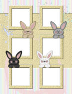 Easter Holiday Free Digi Computer Scrapbooking Page Downloadables.