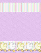 Free Easter Pink Fuzzy Chicks Peeps Digital Scrapbook Template Downloads.