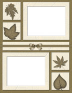 12x12 Leaf Autumn or Fall Free Digital Scrapbooking Paper Downloads