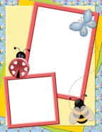 Free Springtime Kids Themed Digital Scrapbook Paper Template Downloads