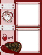 free valentines day scrapbook papers layouts and templates