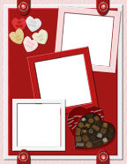 Free Pages Valentines Day Digi-Scrapbook Page Downloads