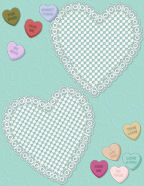 Free Valentines Day Digi-Scrapbook Page Paper Downloads
