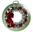 free christmas ornaments wreaths and bows
