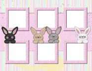 Easter Holiday FREE Digi-Scrap scrapbooking downloadables with bunnies!
