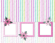 FREE Scrapbook Springtime Pastel Floral Paper Downloads in Landscape Format