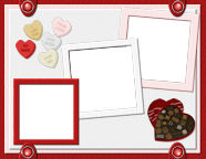 Free Landscape Format 11x8.5 Valentines Day Digital Scrapbook Paper Downloads