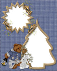 free winter bear photo greeting cards for christmas printable