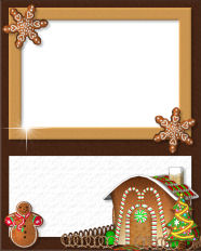 free gingerbread house photo greeting cards christmas